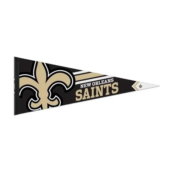 Banderín Premium Roll & Go 12" x 30" de los New Orleans Saints