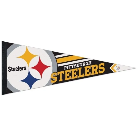 Fanion Roll & Go Premium des Steelers de Pittsburgh 12" x 30".