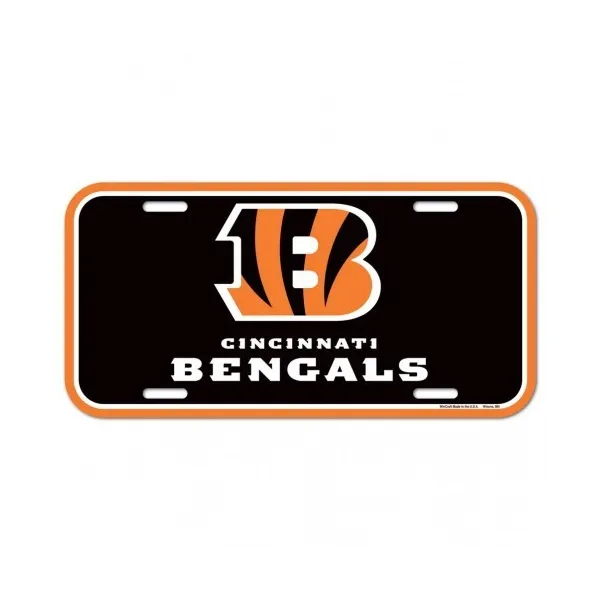 Placa de matrícula de los Cincinnati Bengals