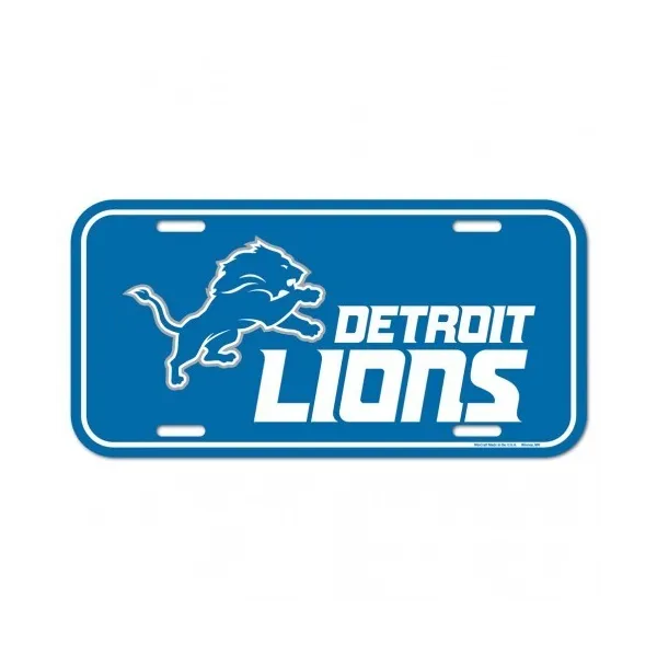 Placa de matrícula de los Detroit Lions