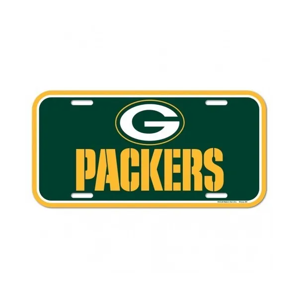 Placa de matrícula de los Green Bay Packers