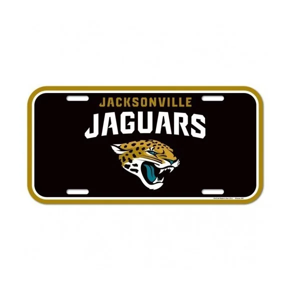 Placa de matrícula de los Jacksonville Jaguars