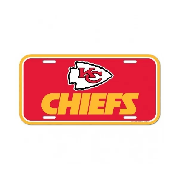 Registreringsskylt för Kansas City Chiefs