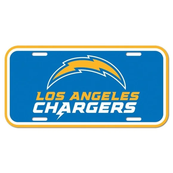 Placa de matrícula de Los Angeles Chargers