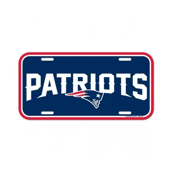 New England Patriots License Plate