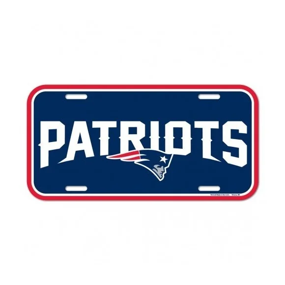New England Patriots-nummerplade