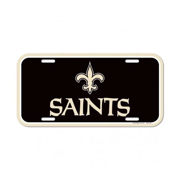Placa de matrícula de los New Orleans Saints