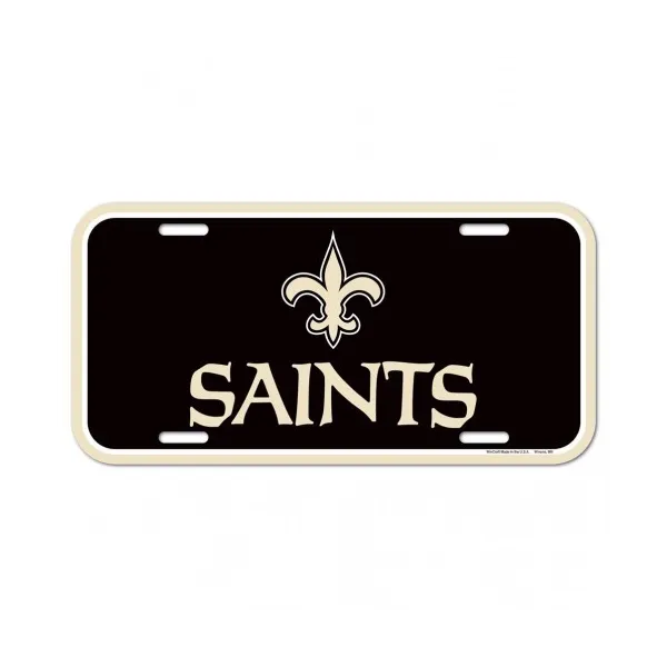 Placa de matrícula de los New Orleans Saints