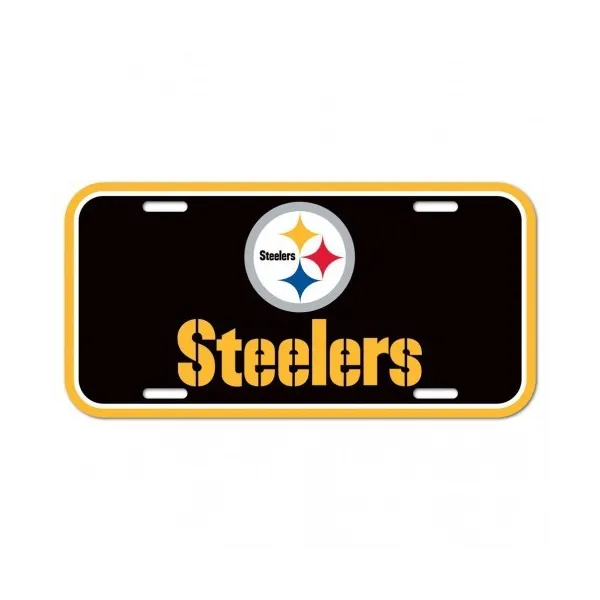 Placa de matrícula de los Pittsburgh Steelers