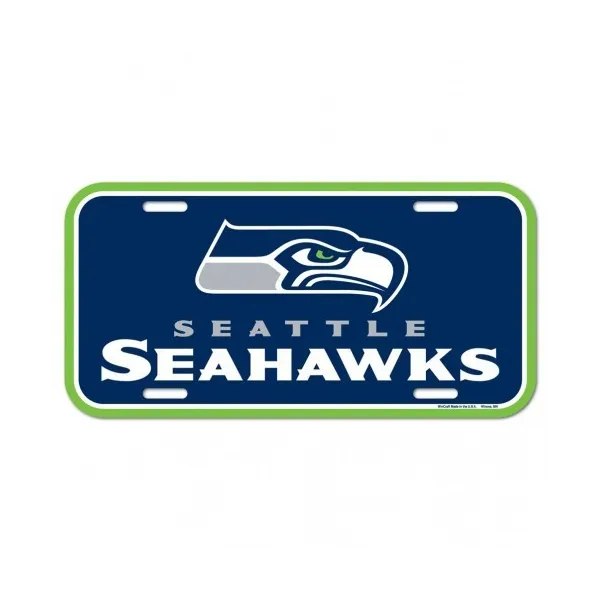 Placa de matrícula de los Seattle Seahawks