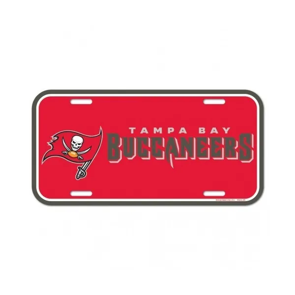 Placa de matrícula de los Tampa Bay Buccaneers