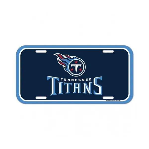 Placa de matrícula de los Tennessee Titans