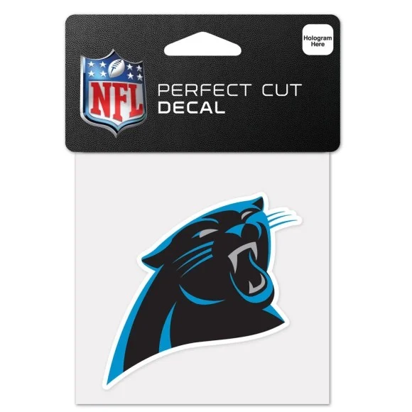 Decalcomania del logo dei Carolina Panthers 4" x 4