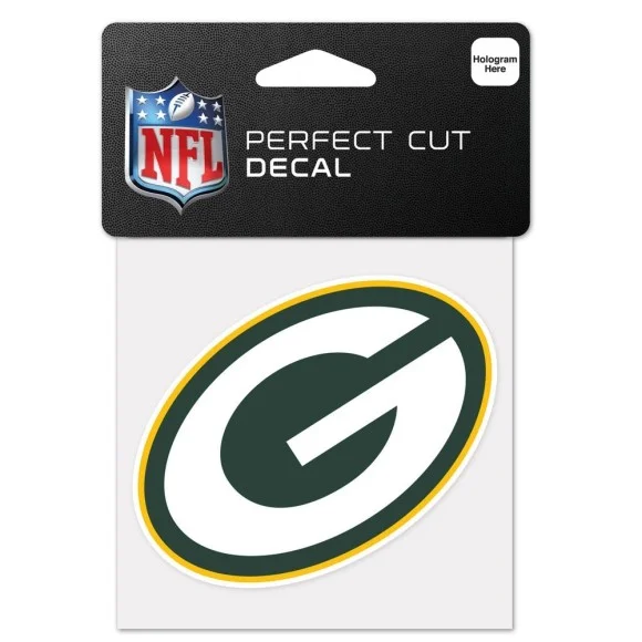 Logo autocollant 4" x 4" des Green Bay Packers