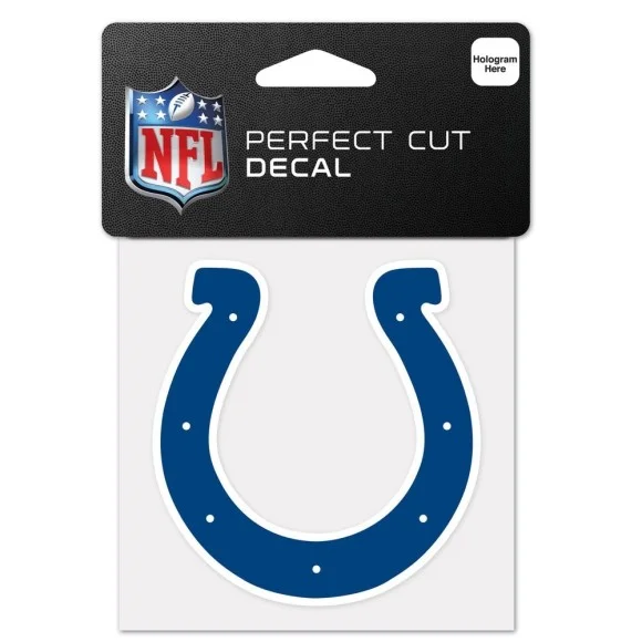 Calco con logotipo Indianapolis Colts 4" x 4