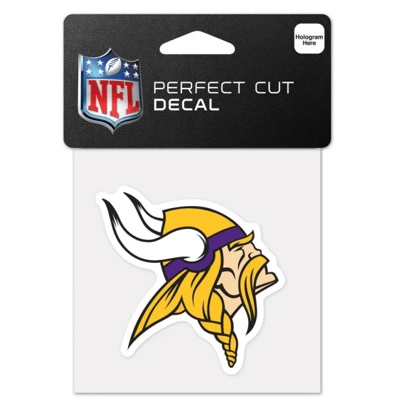 Minnesota Vikings 4" x 4" logo-mærkat