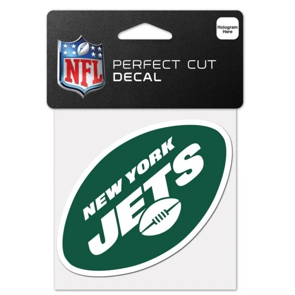 Decalcomania con logo dei New York Jets 4" x 4