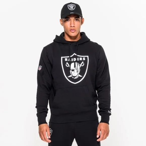 Las Vegas Raiders New Era-hoodie med laglogotyp