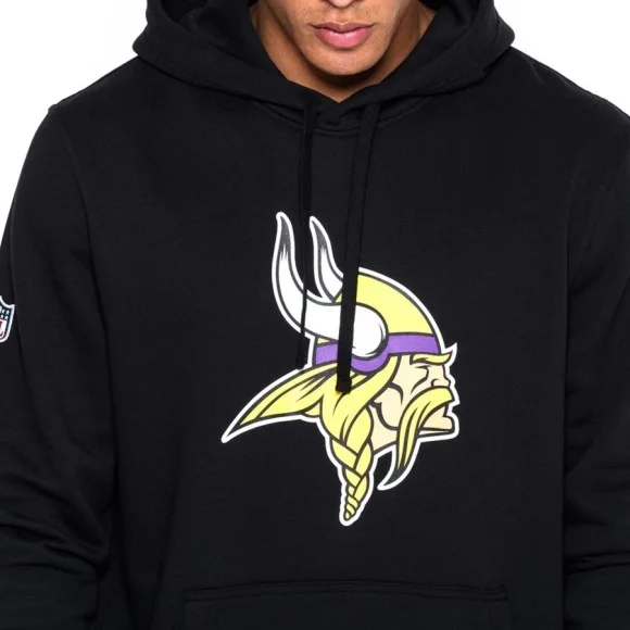 Felpa con cappuccio Minnesota Vikings New Era Team Logo