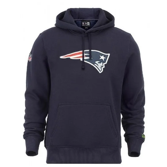 New England Patriots New Era-hoodie med laglogotyp