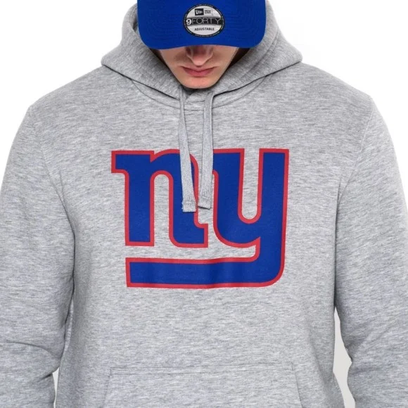 New York Giants New Era-hoodie med laglogotyp