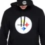 Chandail à capuchon New Era avec logo de l'équipe des Steelers de Pittsburgh