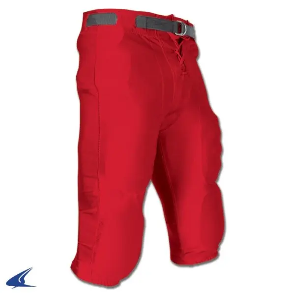 Pantalones Rojos de Cintura Ranurada