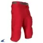 Pantalones Rojos de Cintura Ranurada