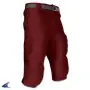 Pantalones de cintura con ranuras color granate