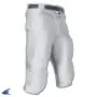Pantalones plateados con cintura ranurada