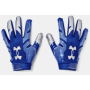 Royal Blue Under Armour F8 Receiver gloves