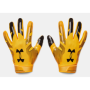 Yellow Under Armour F8 Receiver gloves