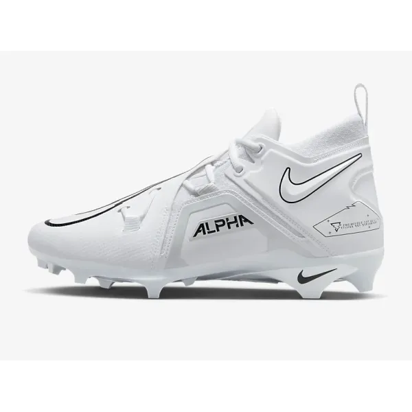 Nike Alpha Menace Pro 3 Football Cleats White White