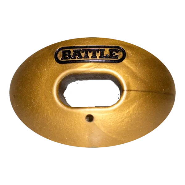 Battle Oxygen Umwandelbarer Riemen Football Mundschutz Gold