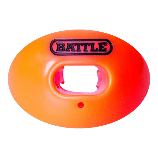Paradenti da calcio convertibile con cinturino Battle Oxygen arancione
