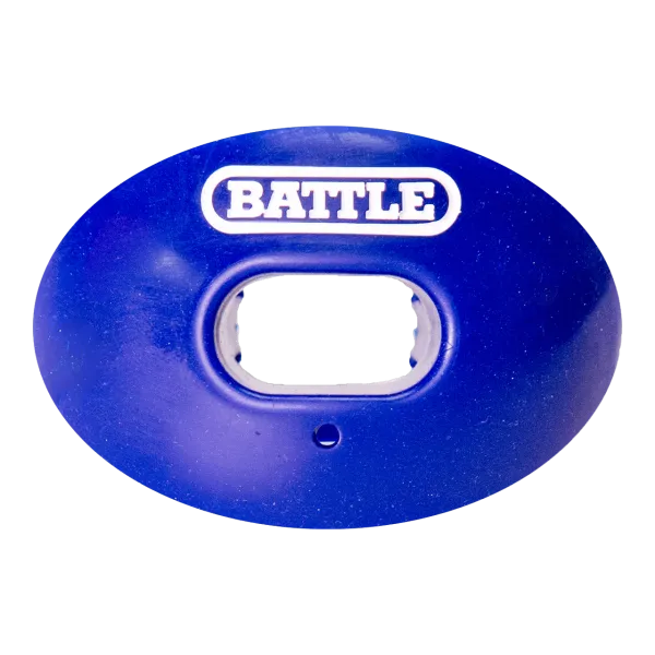 Paradenti da calcio con cinturino convertibile Battle Oxygen Blu Reale