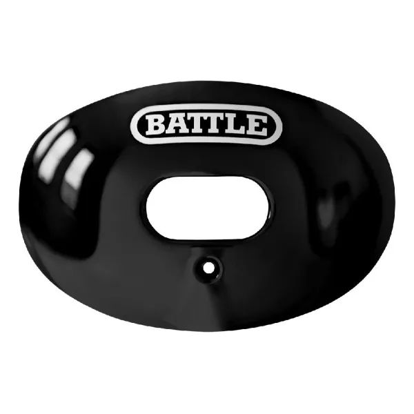 Paradenti per calcio con cinturino convertibile Battle Oxygen nero