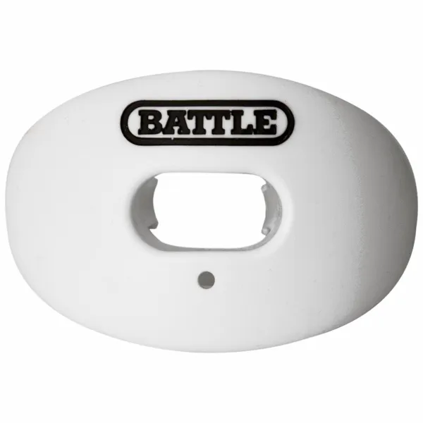 Battle Oxygen konvertibel strop fodboldmundbeskytter hvid