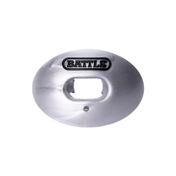 Battle Oxygen Konvertibel Rem Fotboll Munskydd Silver