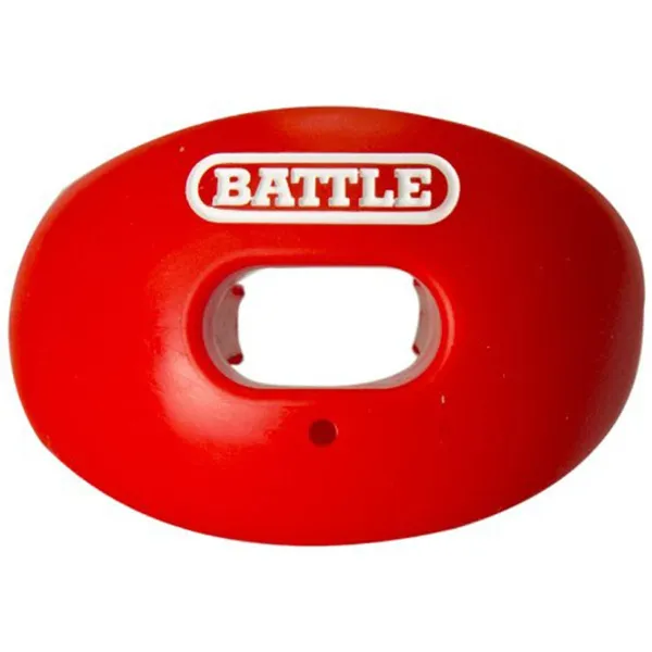 Battle Oxygen konvertibel rem fodboldmundbeskytter rød