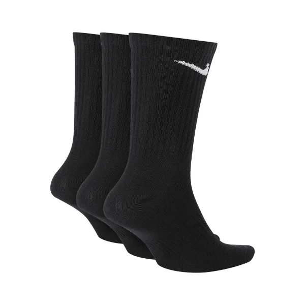 Nike Dri-Fit Crew Sokker 3-pak Sort Hæl