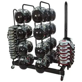 Shoulder Pad and Helmet Cart
