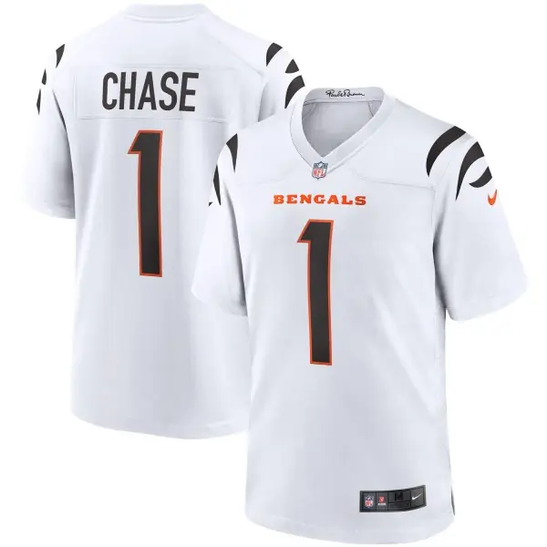 Cincinnati Bengals Nike Spieltrikot - Ja'Marr Chase Weiß