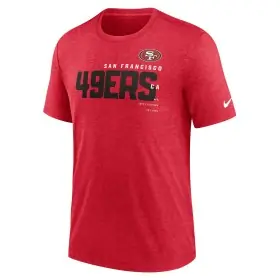 San Francisco 49ers Triblend Nike T-shirt Rød