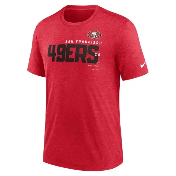 T-shirt Nike Triblend San Francisco 49ers Rouge