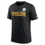 Pittsburgh Steelers Triblend Nike T-Shirt Schwarz