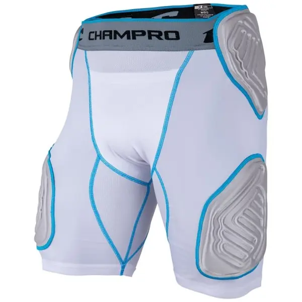 Champro Bull Rush 5-teiliges Girdle für Erwachsene Weiß