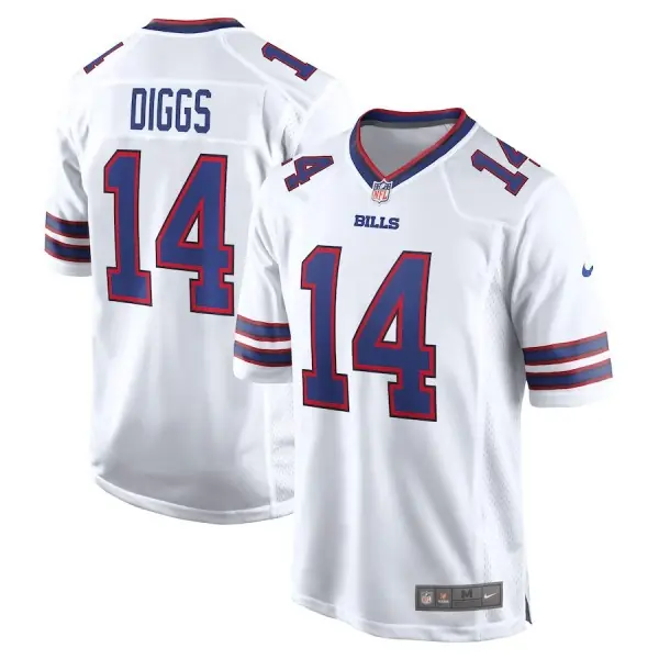 Jersey de juego de los Buffalo Bills Nike - Blanco - Stefon Diggs