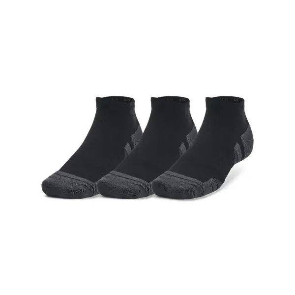 Calcetines cortos de rendimiento técnico Under Armour 3 pares Negro