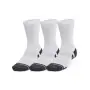 Calcetines de rendimiento técnico Under Armour Crew 3 pares blancos